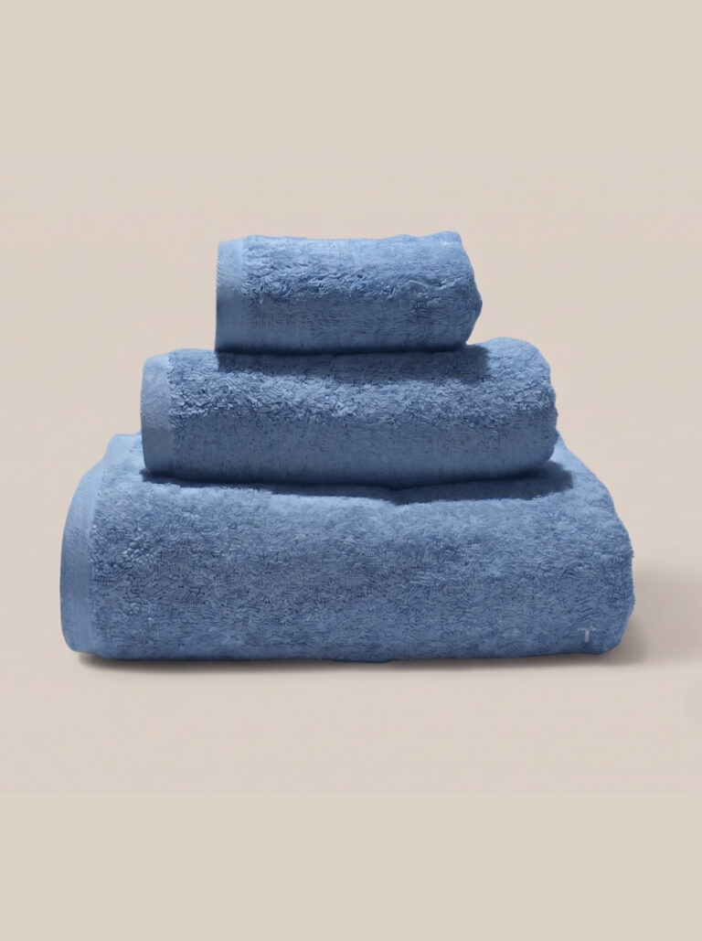 Tris Spugna 550 gsm Cotone Pettinato - Azzurro Ardesia