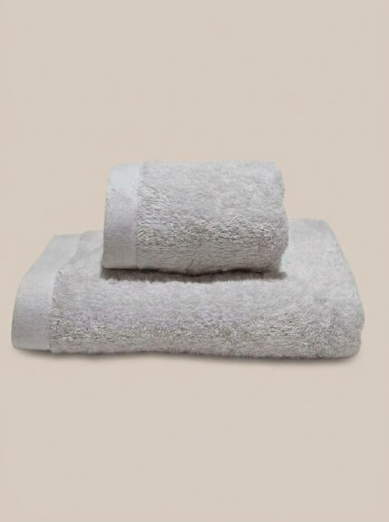 Coppia asciugamani 600 gsm cotone pettinato grigio