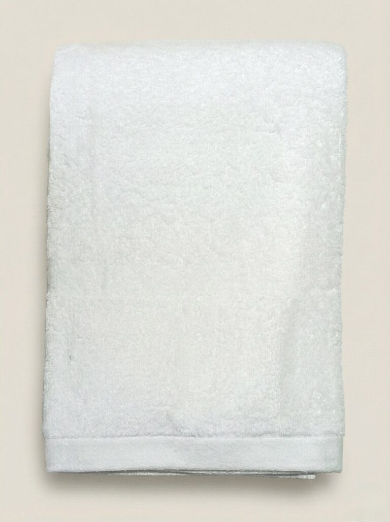 Telo bagno 70×140 cm Cotone Pettinato 600gsm – Bianco