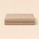 2 TELO BEIGE VELOUR 90X170 PIEGATA