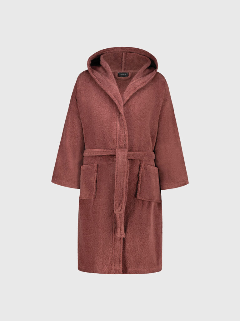 Accappatoio-zero-twist-rosso-pietra-1far