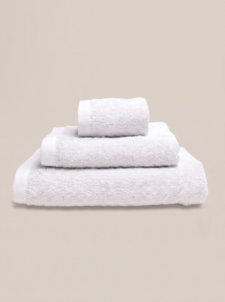 Tris Spugna 600 gsm Cotone Pettinato - Bianco