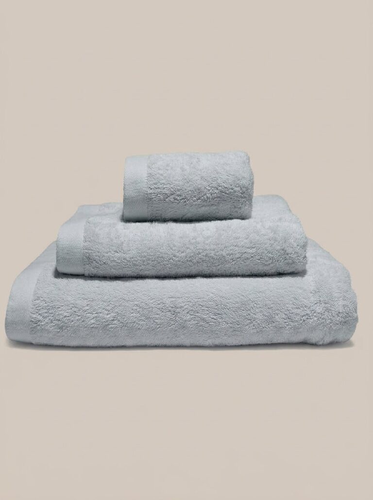 Tris asciugamani 600 gsm cotone pettinato grigio