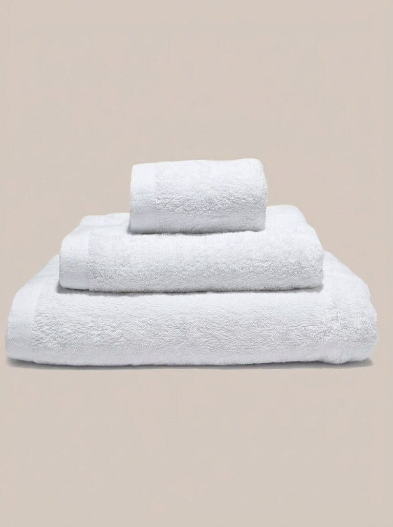tris asgiugamani cotone pettinato 600 gsm bianco