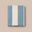 Copriletto in cotone a righe blu marina - Coton Boutique