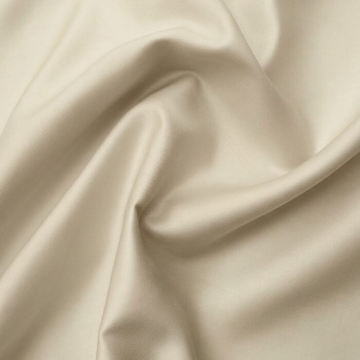 2 Lenzuolo piano in raso beige - Coton Boutique