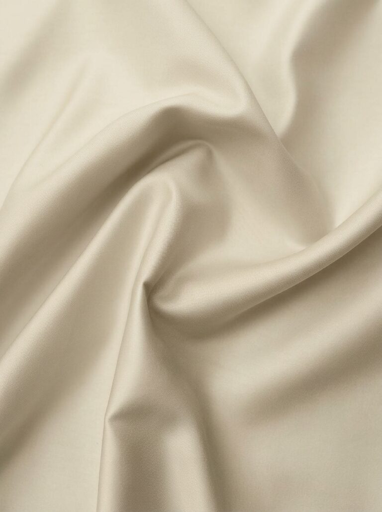 2 Lenzuolo piano in raso beige - Coton Boutique