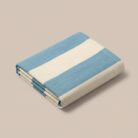 Copriletto in cotone a righe blu marina - Coton Boutique