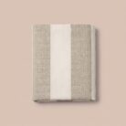 Copriletto in cotone a righe sabbia - Coton Boutique