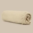 Lenzuola con angoli in percalle beige - Coton Boutique