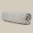Lenzuola con angoli in percalle grigio cenere - Coton Boutique