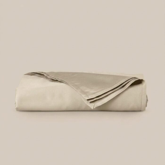 a Lenzuolo piano in raso beige - Coton Boutique