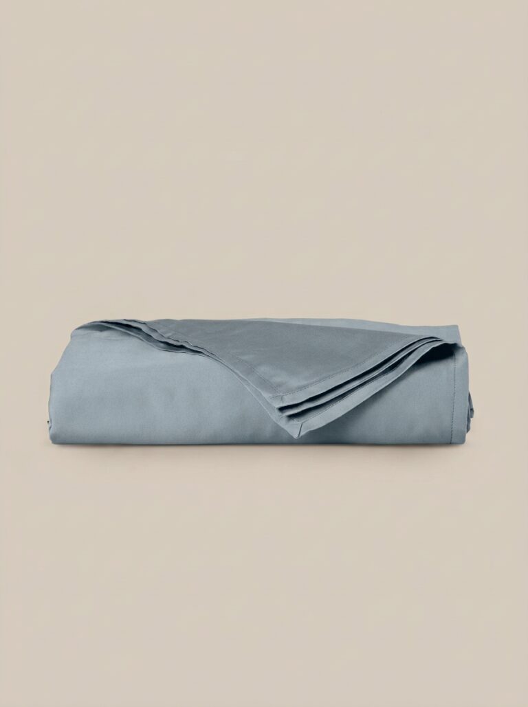 Lenzuolo piano in raso carta da zucchero - Coton Boutique