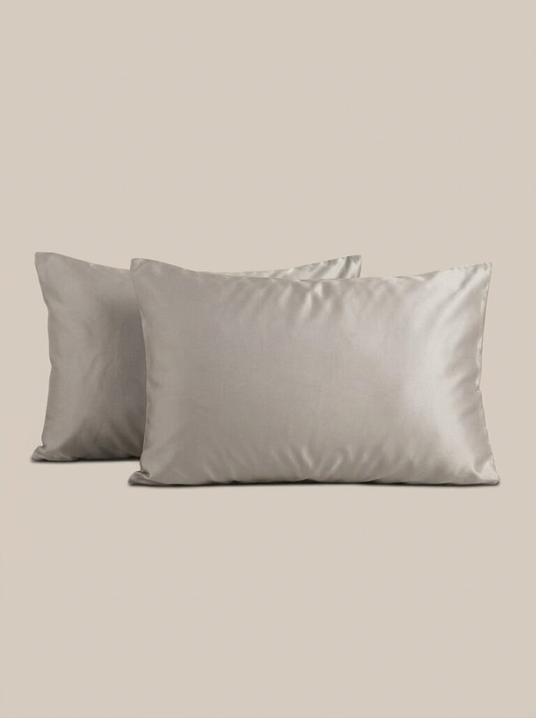 Federe a sacco in raso grigio cenere - Coton Boutique