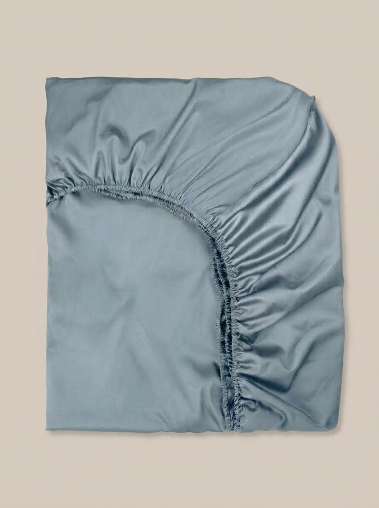 b Lenzuolo con angoli in raso carta da zucchero - Coton Boutique