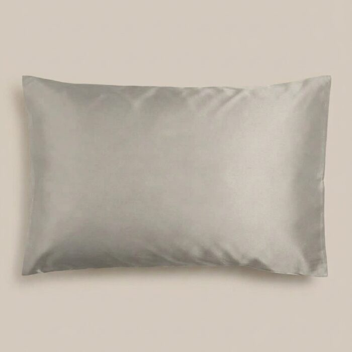 b Federe a sacco in raso grigio cenere - Coton Boutique