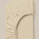 Lenzuola con angoli in percalle beige - Coton Boutique