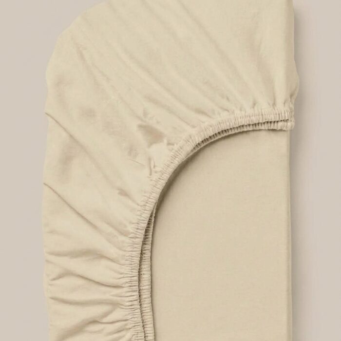 b Lenzuola con angoli in percalle beige - Coton Boutique