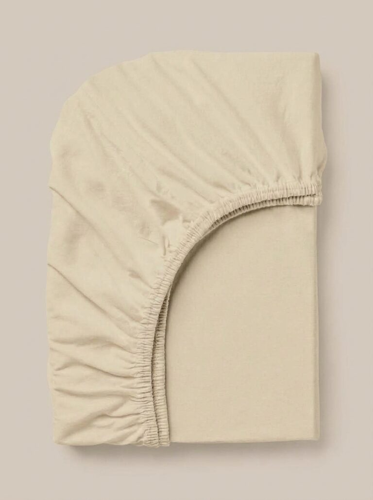 b Lenzuola con angoli in percalle beige - Coton Boutique